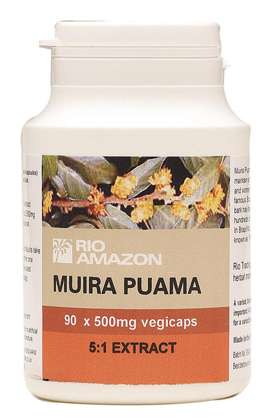 Rio Amazon_Muirapuama 500mg (5:1 Extract) 90 Capsules