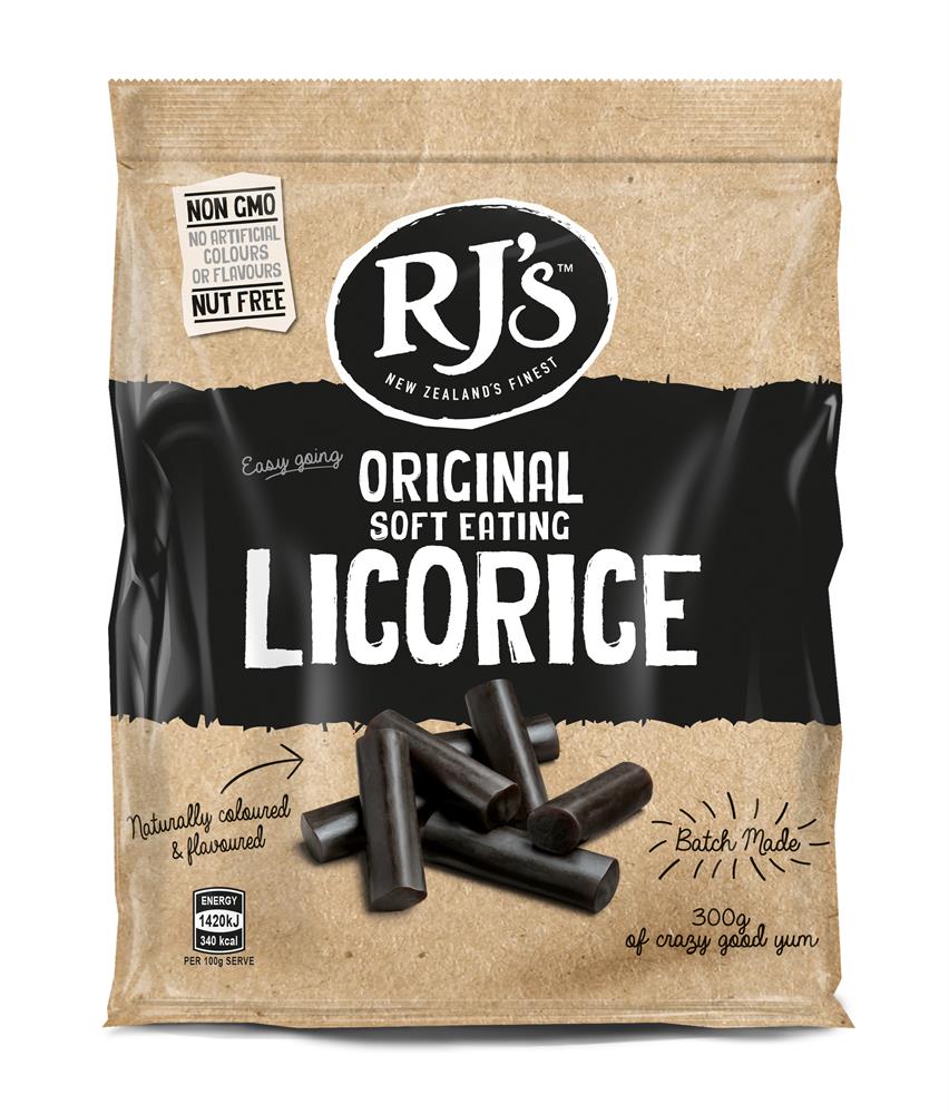 RJ Licorice_Natural Soft Eating Licorice 300g
