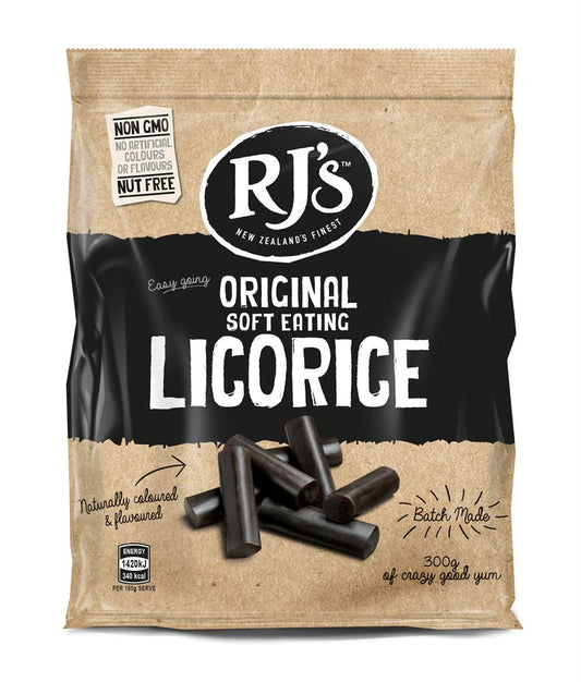 RJ Licorice_Natural Soft Eating Licorice 300g