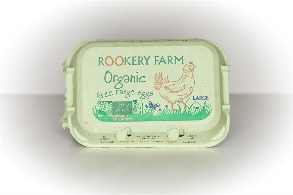Rookery Farm_6 Large Organic Free Range Eggs (Van & Pallet orders only)-pack of 2