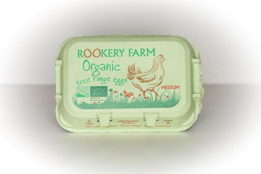 Rookery Farm_6 Medium Organic Free Range Eggs (Van & Pallet orders only)-Pack of 2