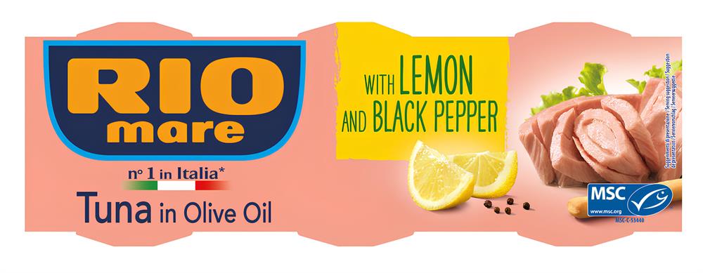 Rio Mare_Rio Mare Tuna in Olive Oil Lemon & Black Pepper No Drain 3 x 65g