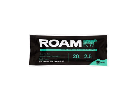 Roam_Salt Pepper & Porcini Mushroom Grass-fed Beef Bar 45g-pack of 4