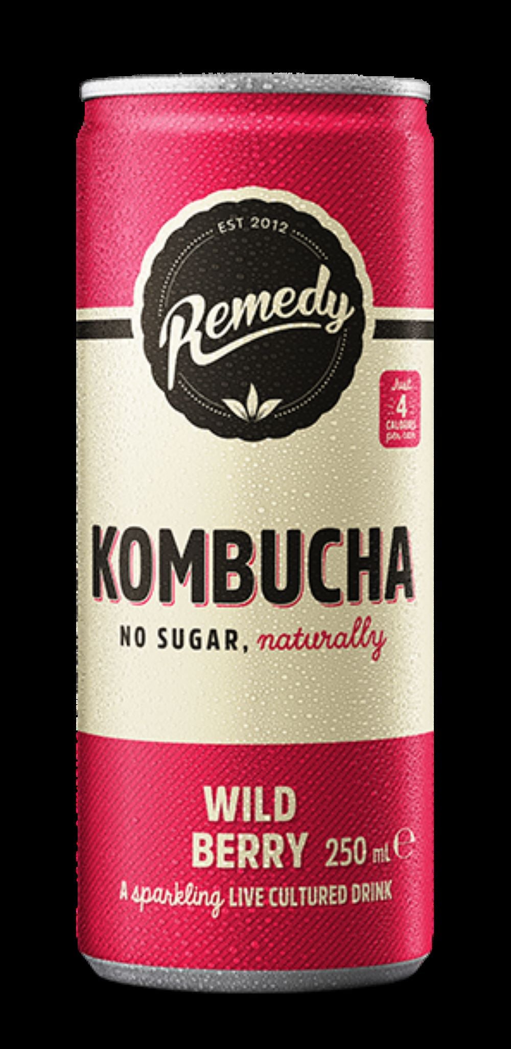 Remedy Kombucha_Kombucha Wild Berry 250ml-Pack of 6