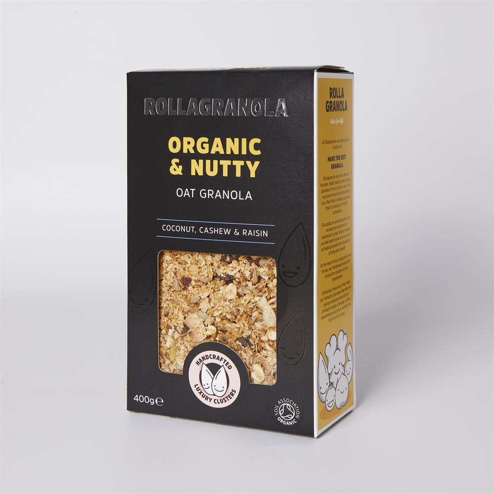 Rollagranola_Organic oat granola gluten-free & vegan - 400g pack