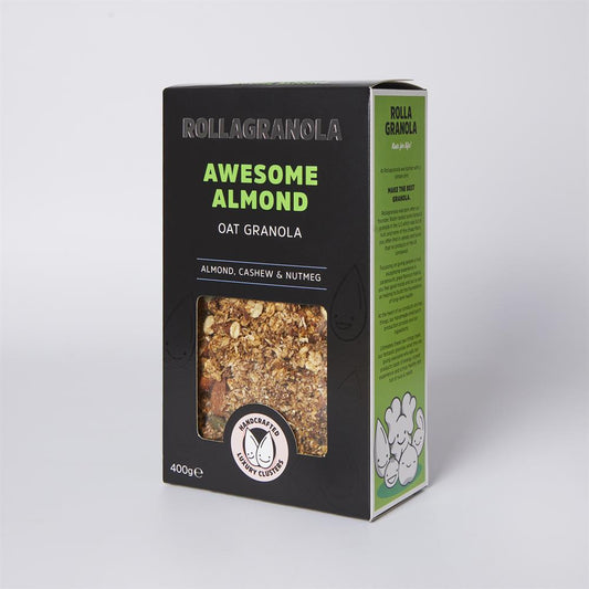 Rollagranola_Awesome Almond Granola Vegan with no added sugar 400g