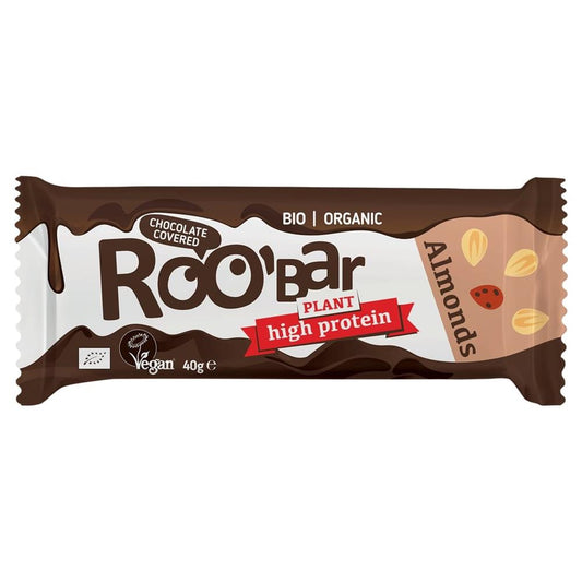 Roobar_Chocolate Almond & Protein Bar 40g-Pack of 4