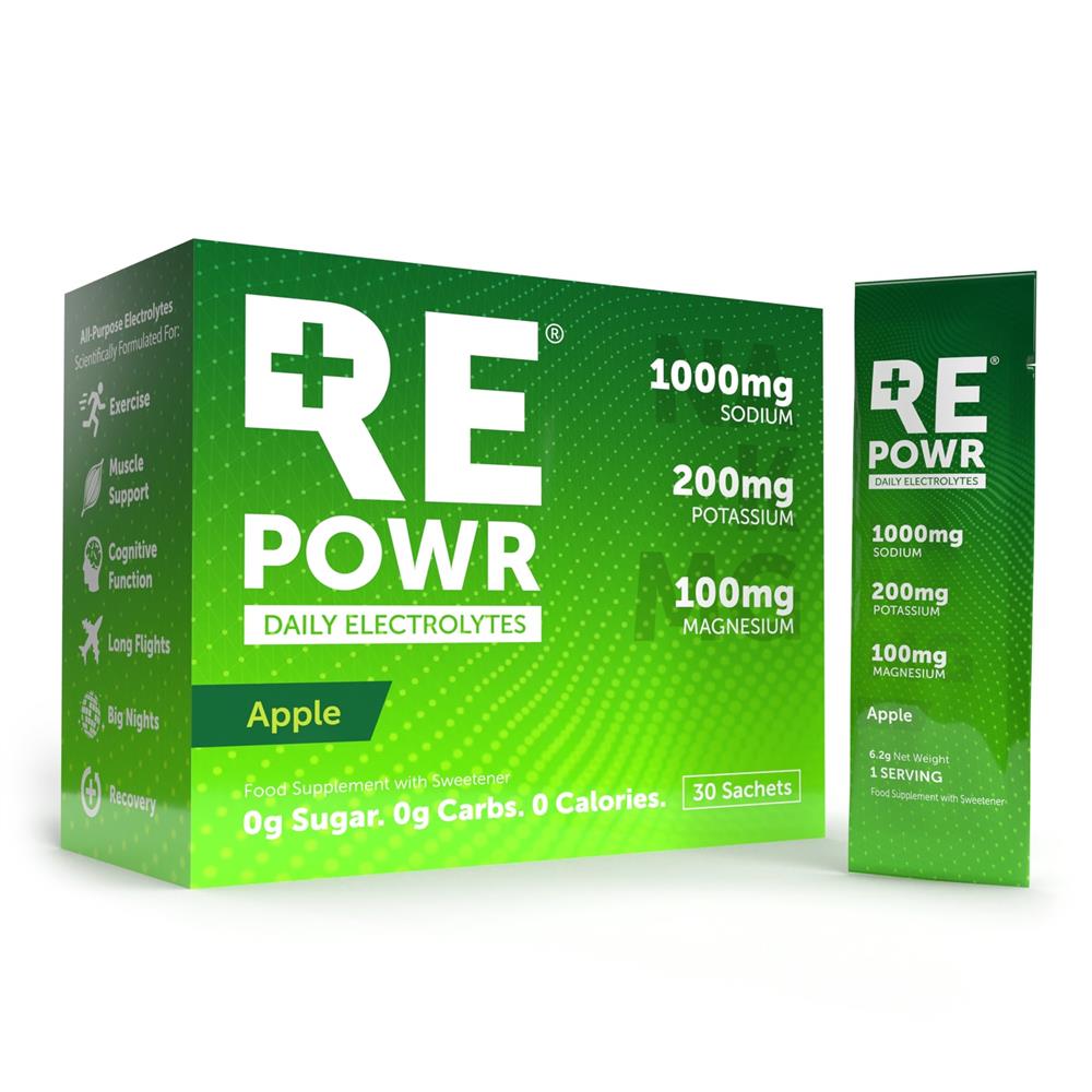 REPOWR Daily Electrolytes_REPOWR Apple 30's | Clean Electrolytes For Healthy People
