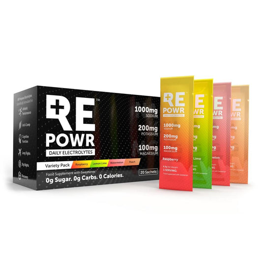 REPOWR Daily Electrolytes_Variety 20 Sachets Mix 2 | Clean Electrolytes For Healthy People