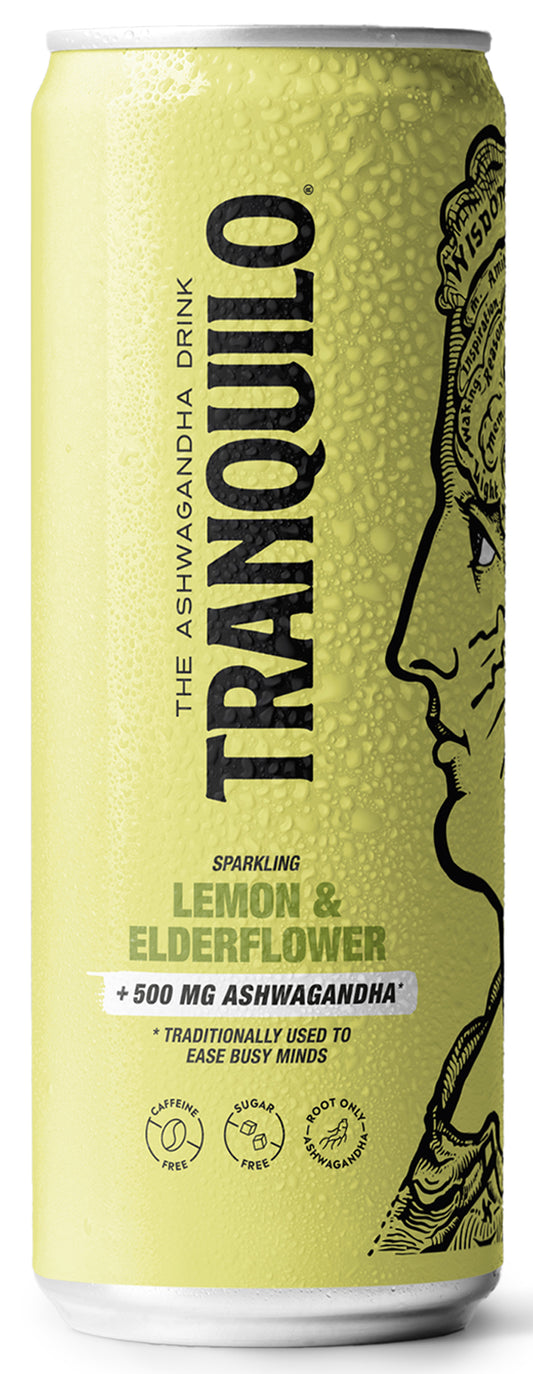 Tranquilo_Lemon & Elderflower Ashwagandha Drink 330ml-Pack of 3