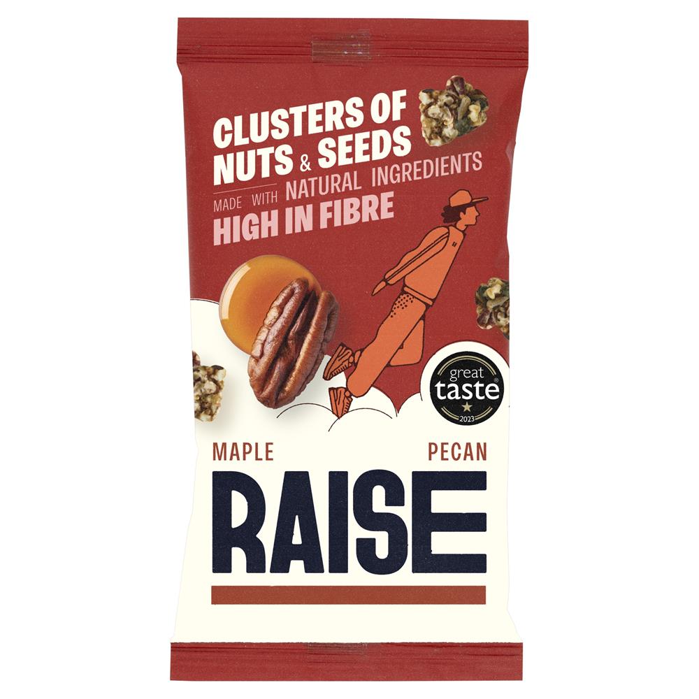 RAISE Snacks_Maple Pecan Clusters of Nuts and Seeds 35g-Pack of 12