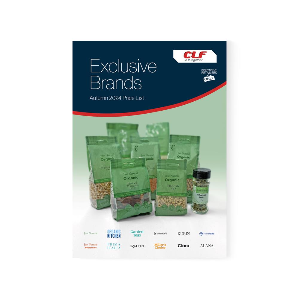 Retail Support_Exclusive Brand Book. 32 page A4 pricelist. Autumn 2024
