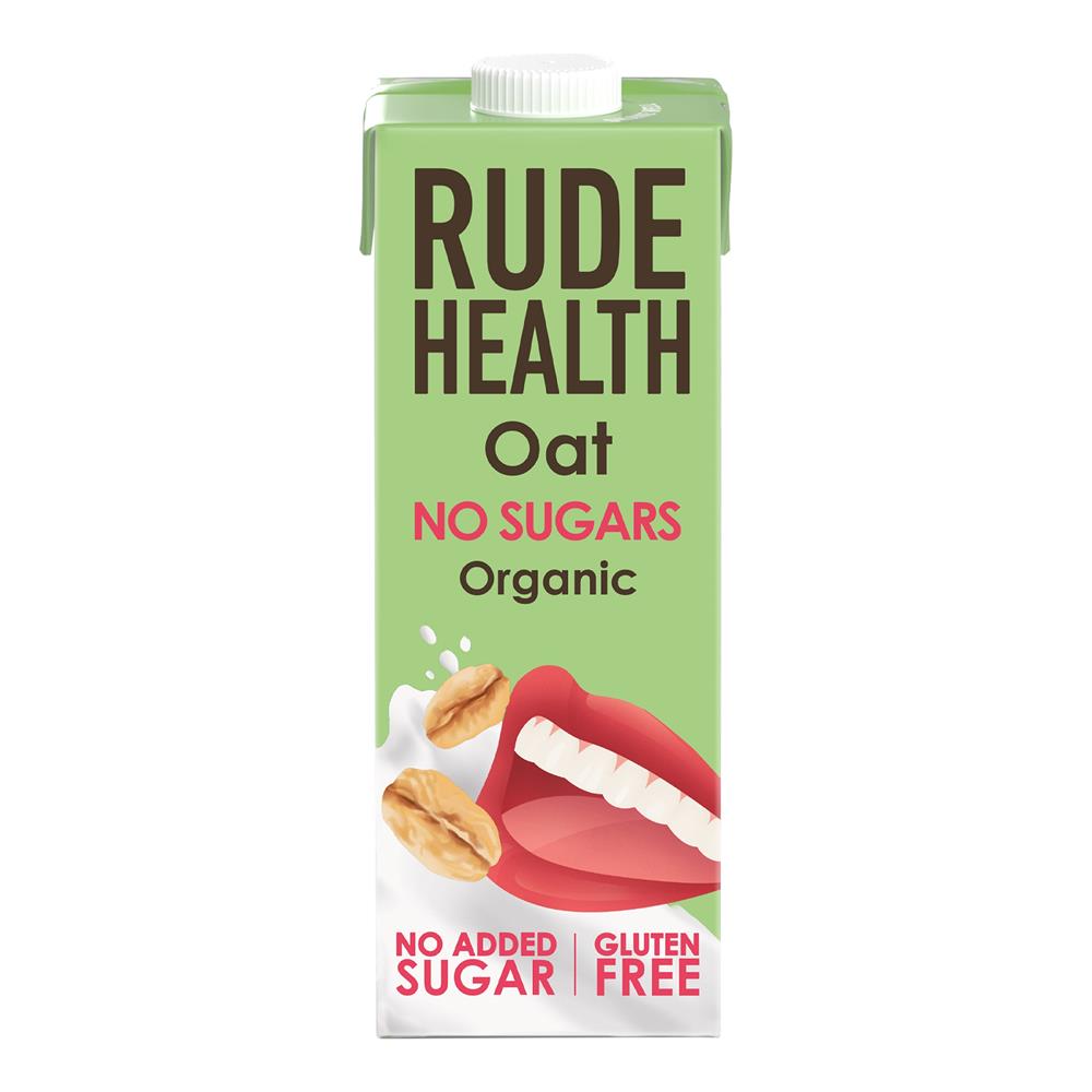 Rude Health_No Sugars OatDairy FreeGluten FreeVeganOrganicNon GMO 1L