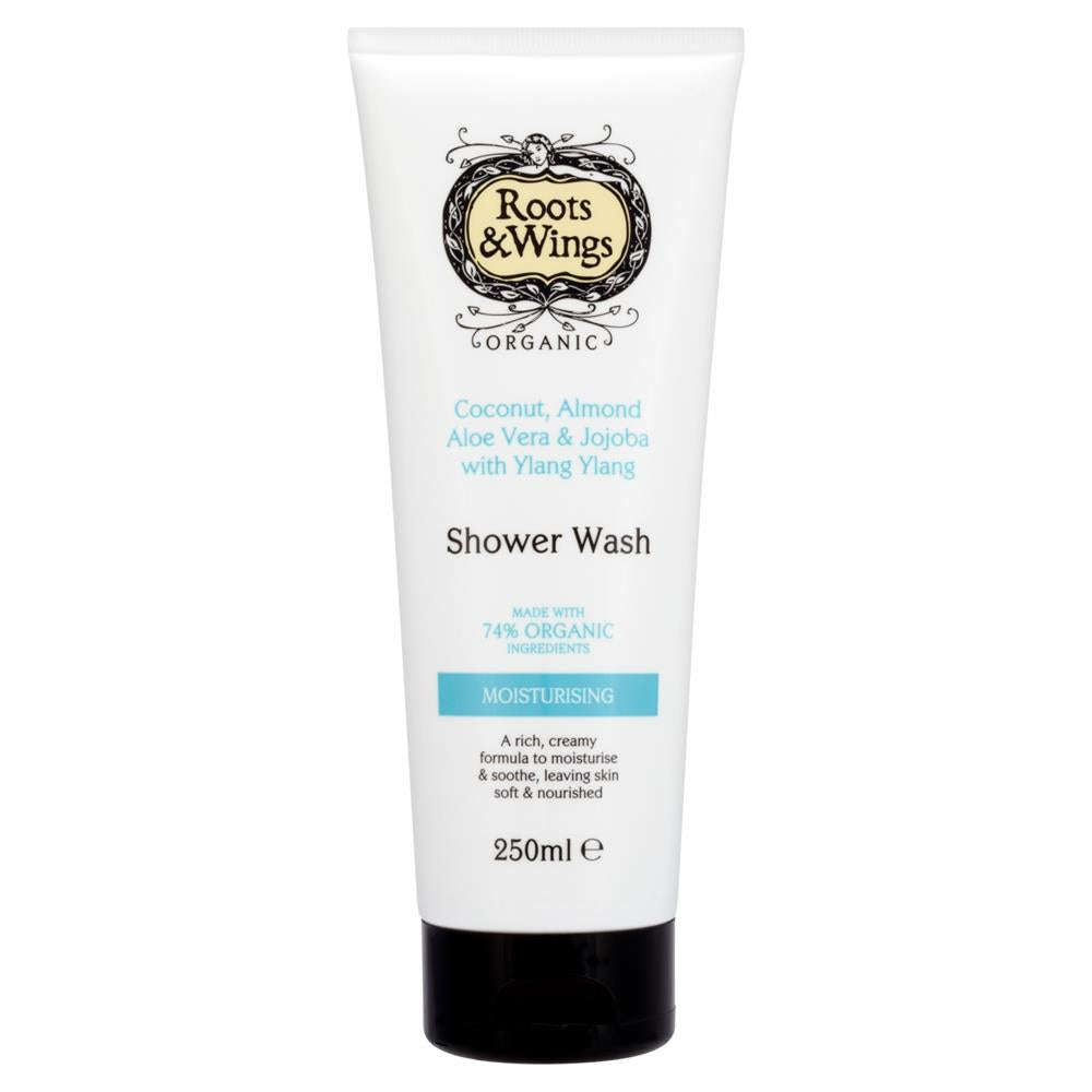 Roots and Wings_Coconut Almond Aloe Vera & Ylang Ylang Shower Wash 250ml