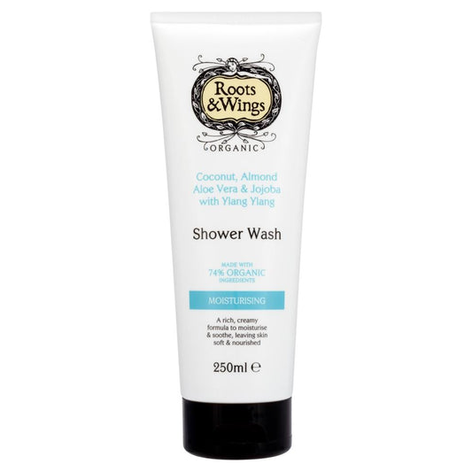 Roots and Wings_Coconut Almond Aloe Vera & Ylang Ylang Shower Wash 250ml