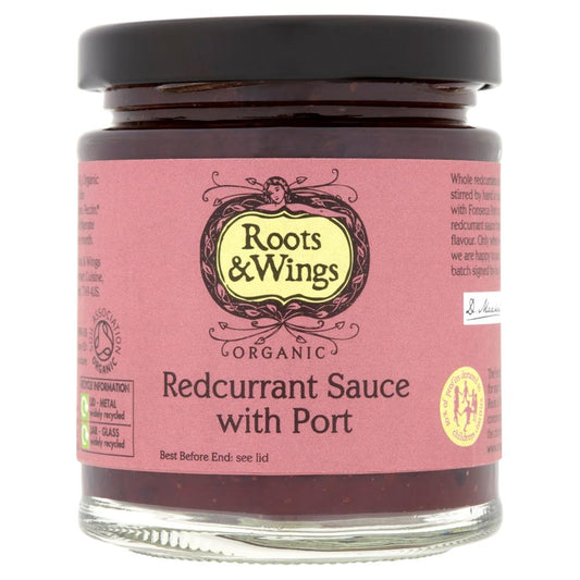 Roots and Wings_Organic Redcurrant Sauce with Port 200g
