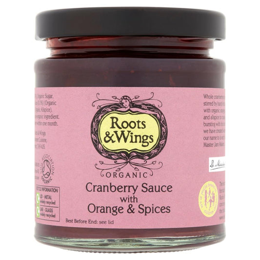 Roots and Wings_Organic Cranberry Sauce with Orange & Spices 200g