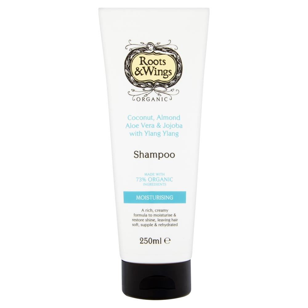 Roots and Wings_Coconut Almond Aloe Vera Ylang Ylang & Jojoba Shampoo 250ml