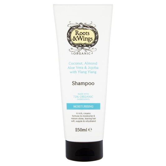 Roots and Wings_Coconut Almond Aloe Vera Ylang Ylang & Jojoba Shampoo 250ml