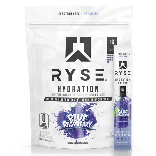 RYSE Hydration Sticks 16x6.4g Blue Raspberry
