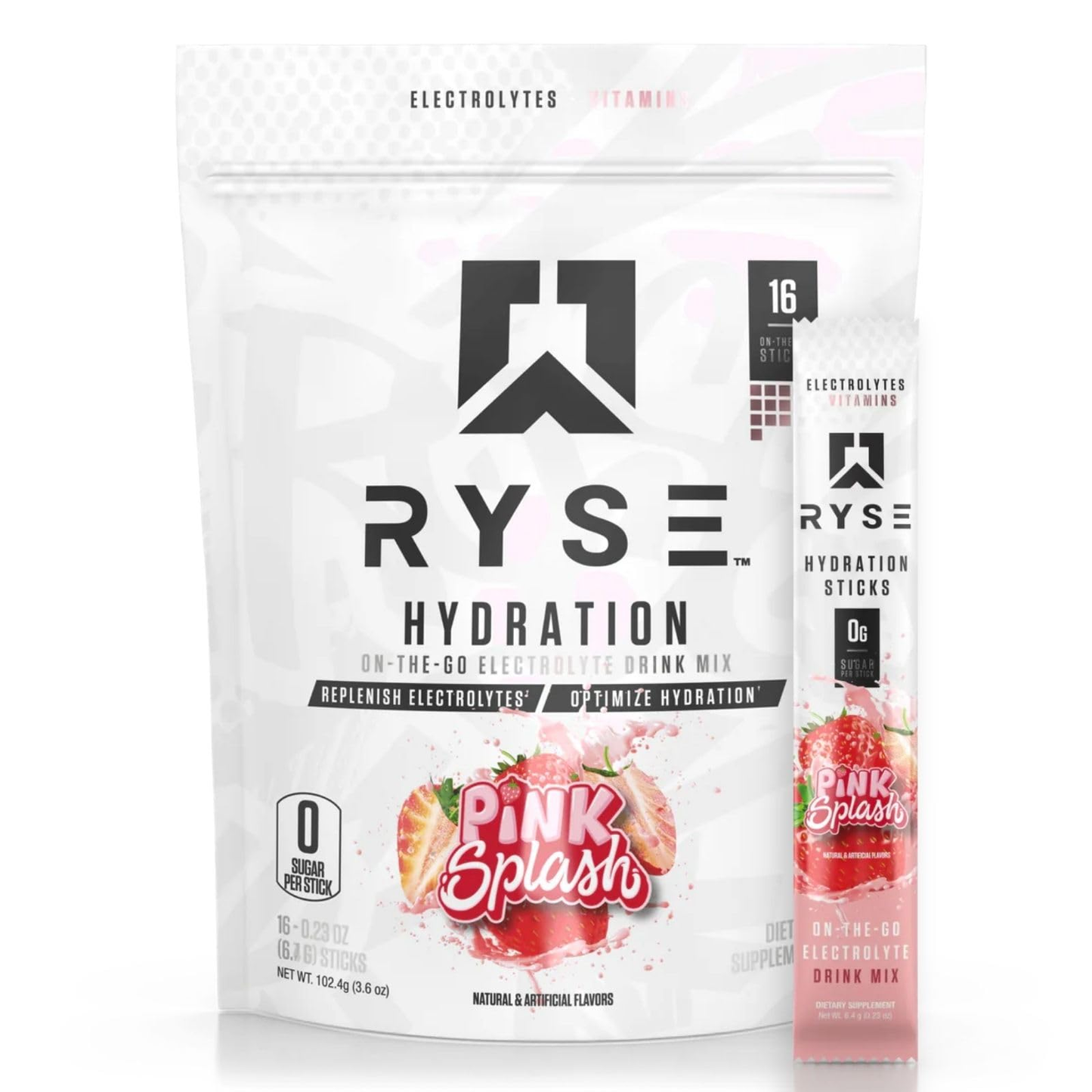 RYSE Hydration Sticks 16x6.4g Blue Raspberry