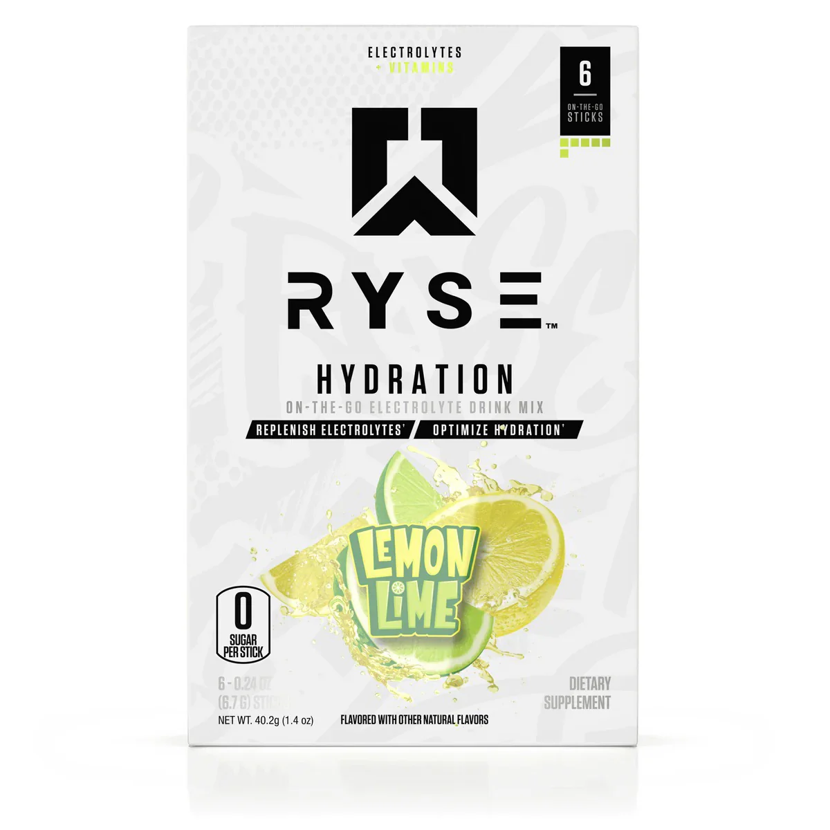 RYSE Hydration Sticks 16x6.4g Blue Raspberry