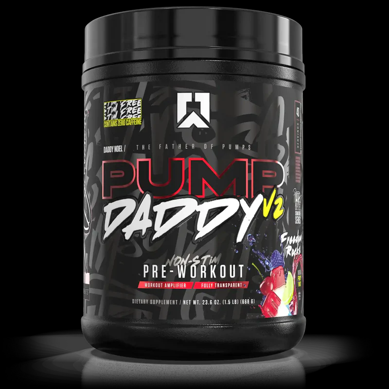 RYSE Pump Daddy V2 Non-Stim Pre-Workout 650g Blue Raspberry