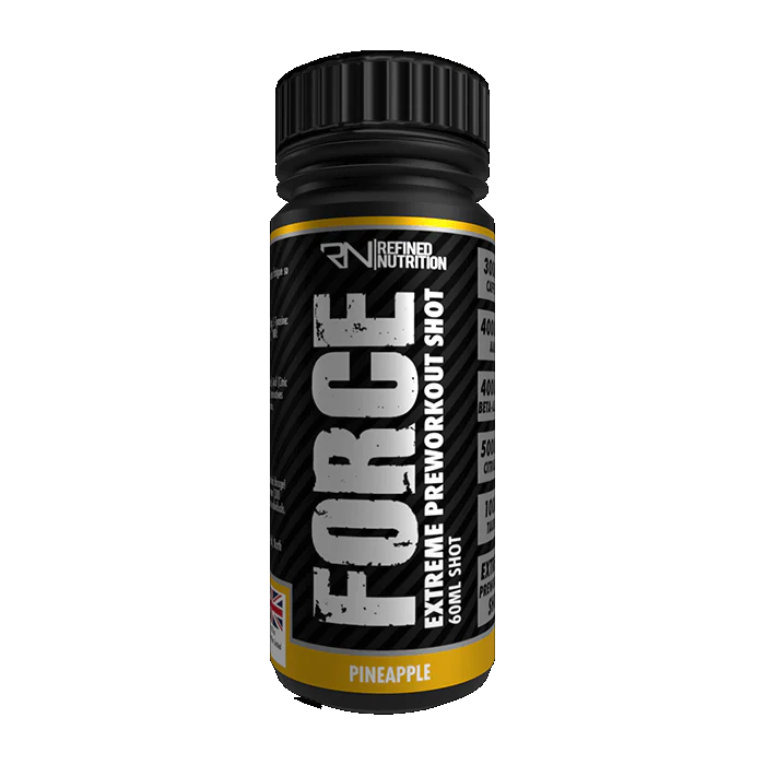 Refined Nutrition Force Extreme Stim Pre-workout Shots 12x60ml Pineapple