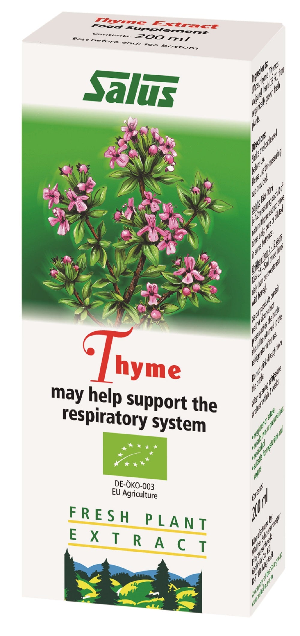 Salus_Thyme Organic Fresh Plant Juice 200ml