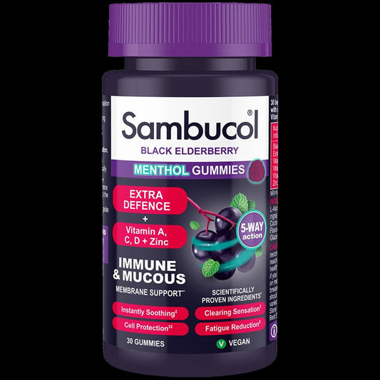 Sambucol_Black Elderberry Extra Defence Menthol Gummies