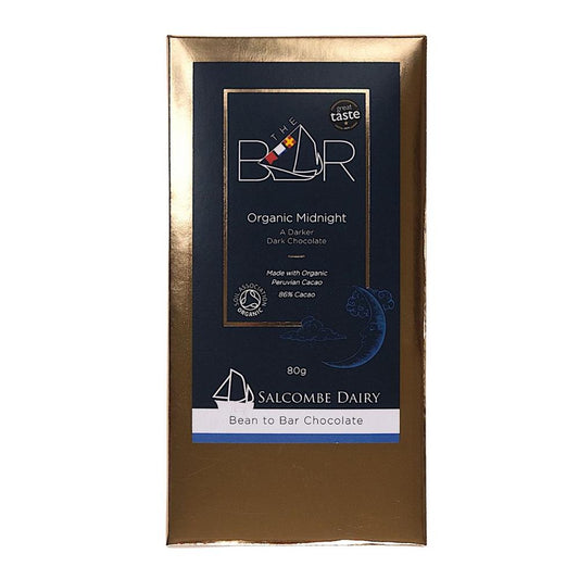 Salcombe Dairy_Midnight Organic Chocolate Bar 80g