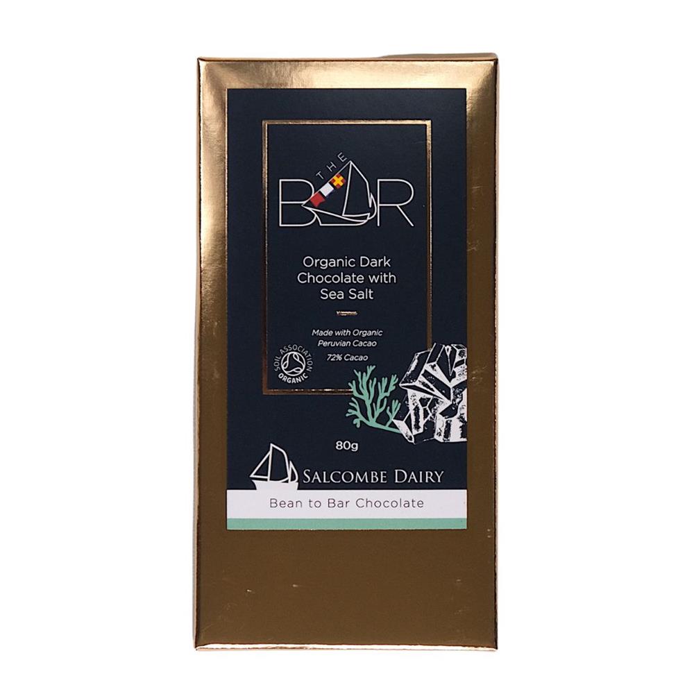 Salcombe Dairy_Dark Seasalt Organic Chocolate Bar 80g