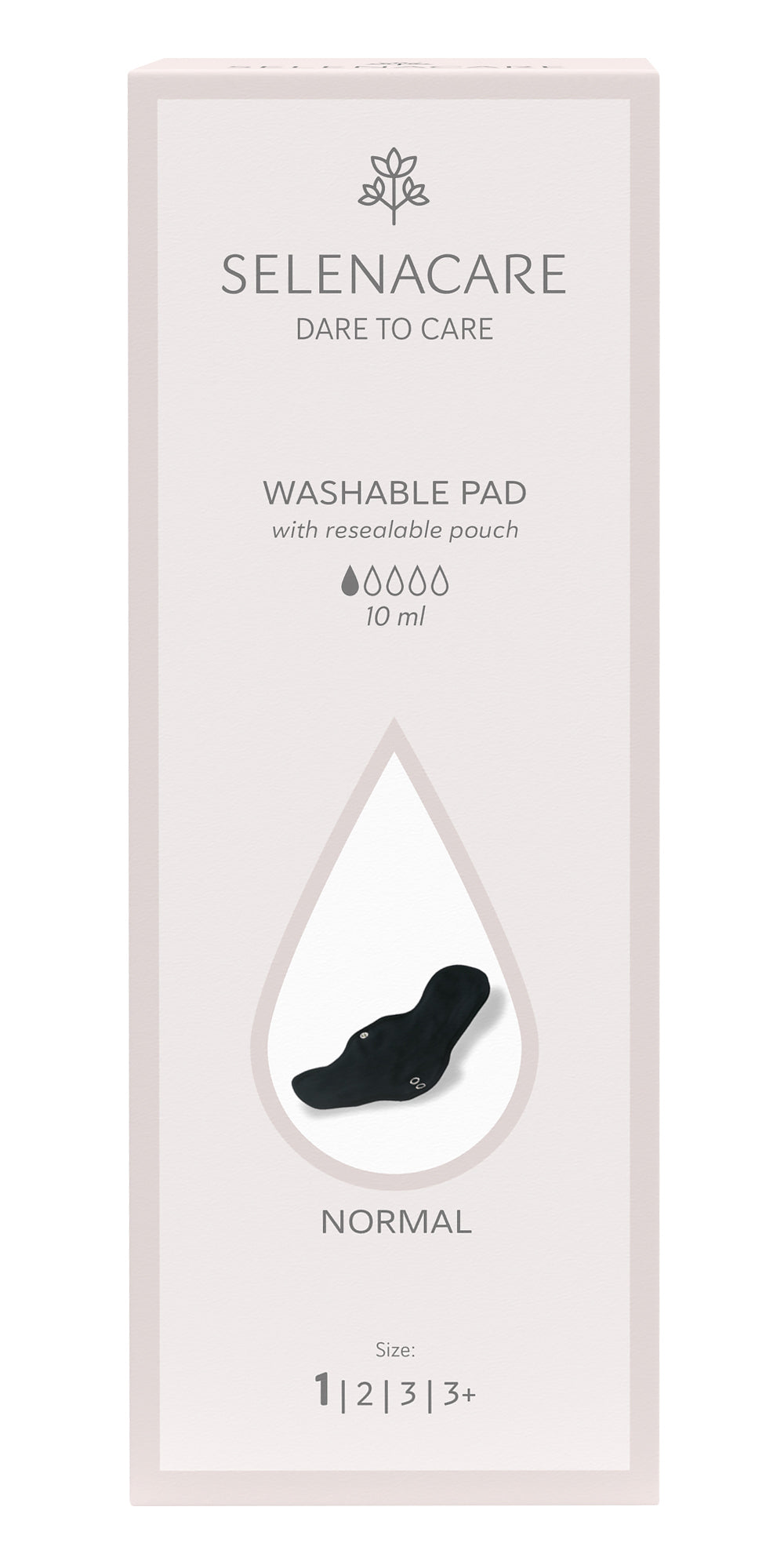 Selenacare_Menstrual Pad Normal Black Size 1