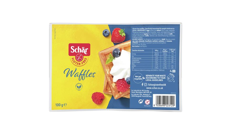 Schar_Gluten Free Soft Waffle 100g-pack of 6