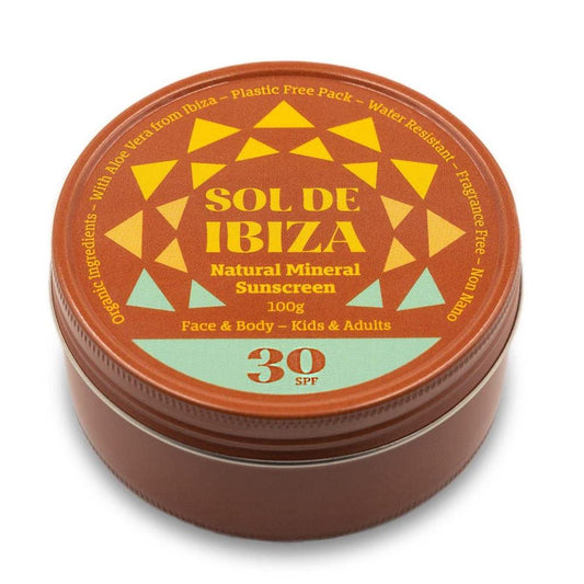 Sol De Ibiza_Plastic Free Face & Body Natural Mineral Sunscreen SPF30