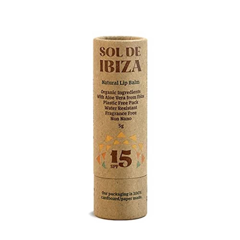 Sol De Ibiza_Plastic Free Lip Balm Natural Mineral Sunscreen SPF15
