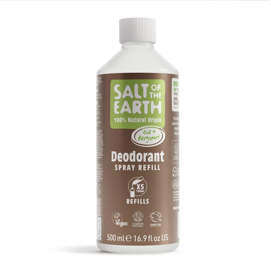 Salt Of the Earth_SOTE Natural Deo Spray Refill 500ml Oud & Bergamot