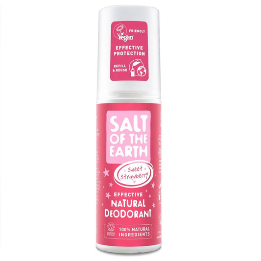 Salt Of the Earth_Sweet Strawberry Natural Deodorant Spray for Girls 100ml