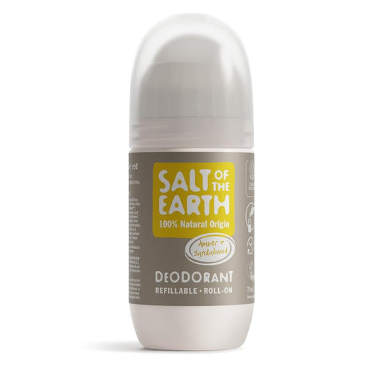 Salt Of the Earth_Amber & Sandalwood Refillable Roll-On Deodorant 75ml