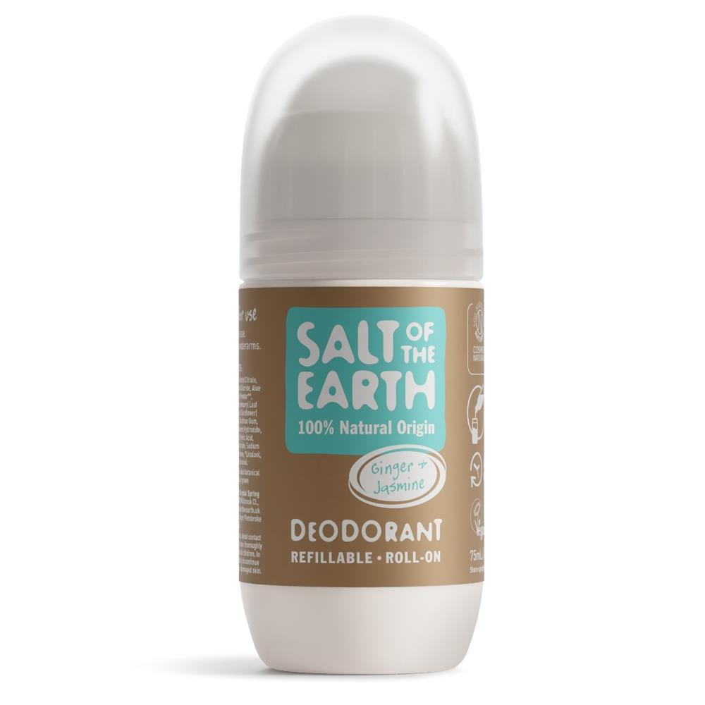 Salt Of the Earth_Ginger & Jasmine Refillable Roll-On Deodorant 75ml