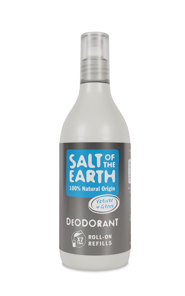 Salt Of the Earth_Vetiver & Citrus Roll-On Refill Deodorant 525ml