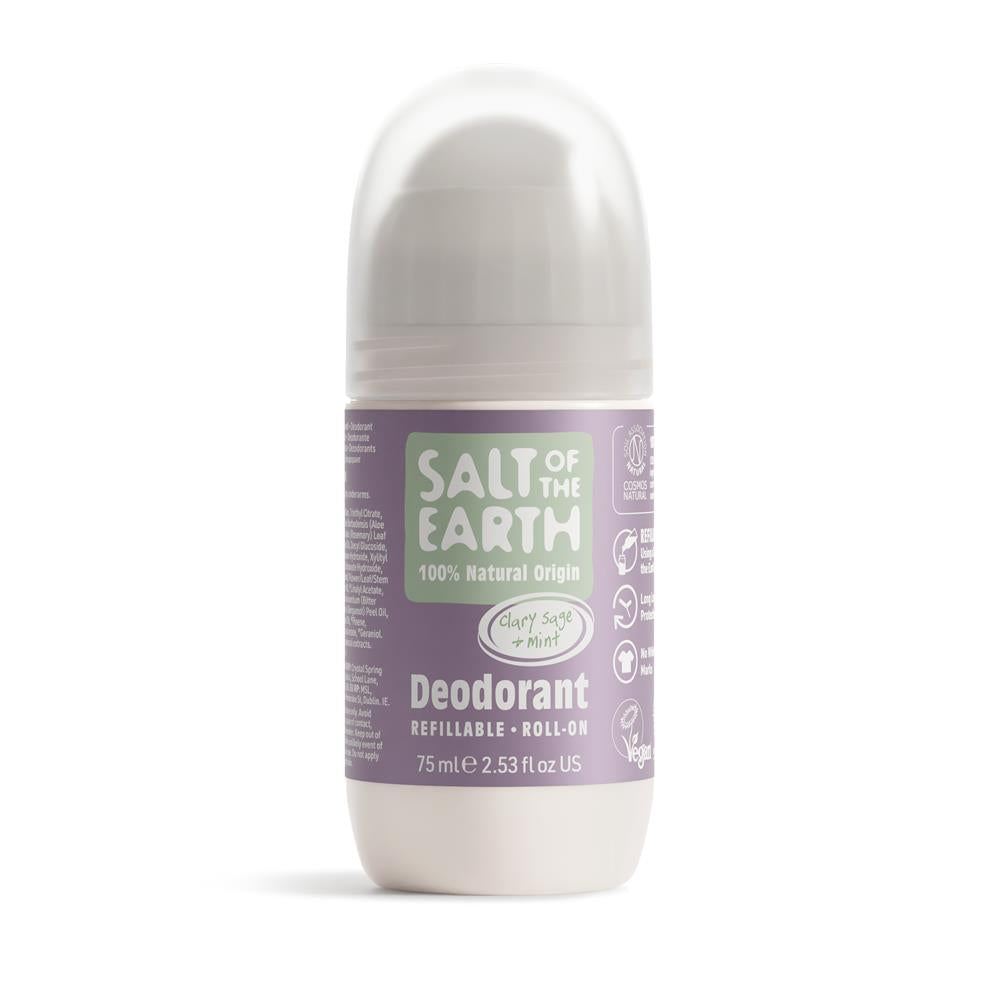 Salt Of the Earth_Clary Sage & Mint Refillable Roll On 75ml