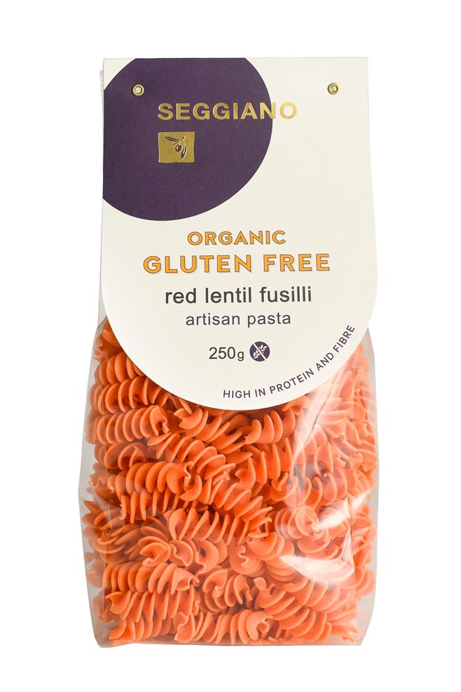 Seggiano_Organic Gluten Free Red Lentil Fusilli 250g