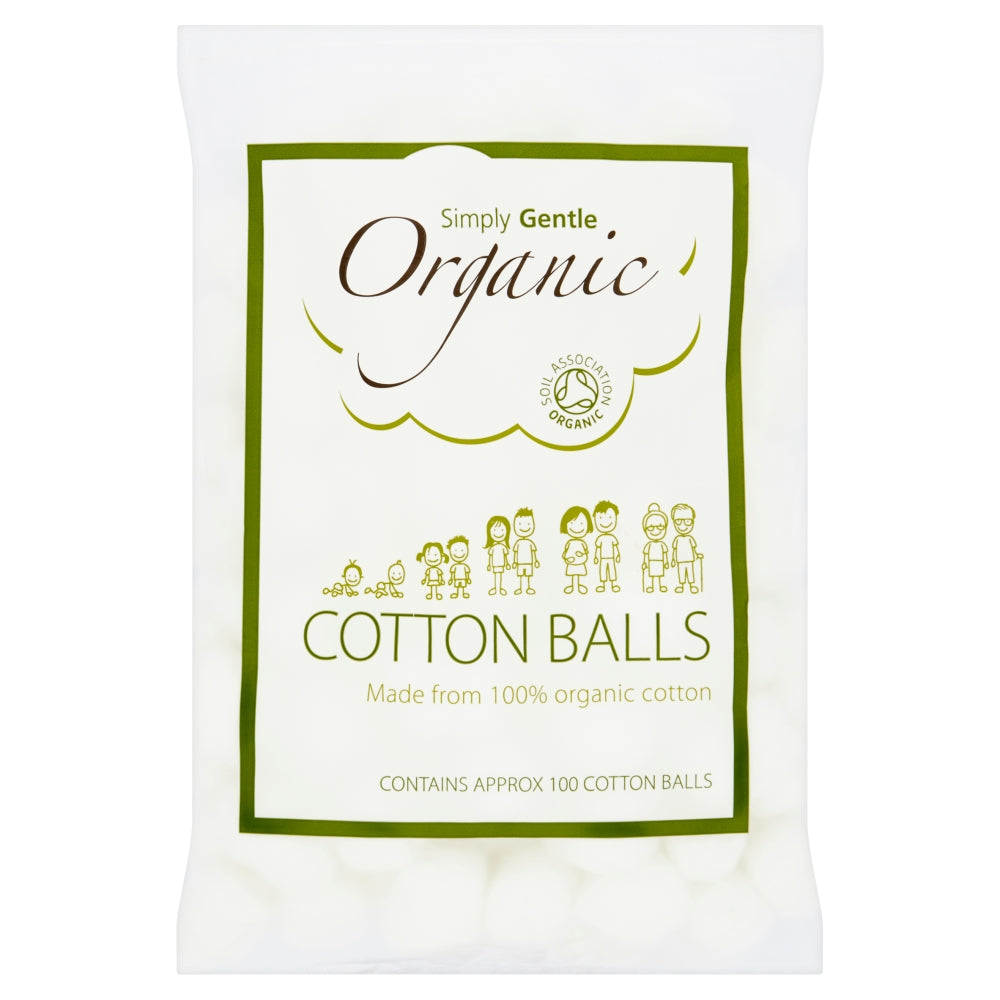 Simply Gentle_Organic Cotton Balls 100 Balls