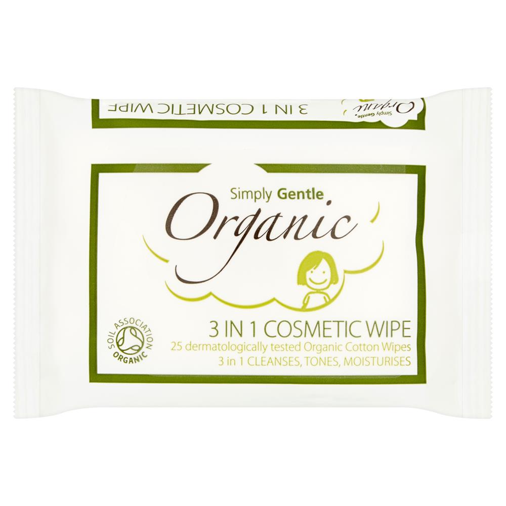 Simply Gentle_3 in 1 Cosmetic Wipe x 25 Wipes