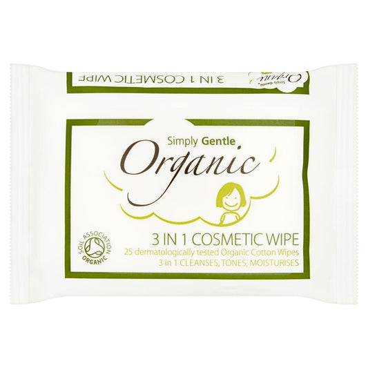 Simply Gentle_3 in 1 Cosmetic Wipe x 25 Wipes