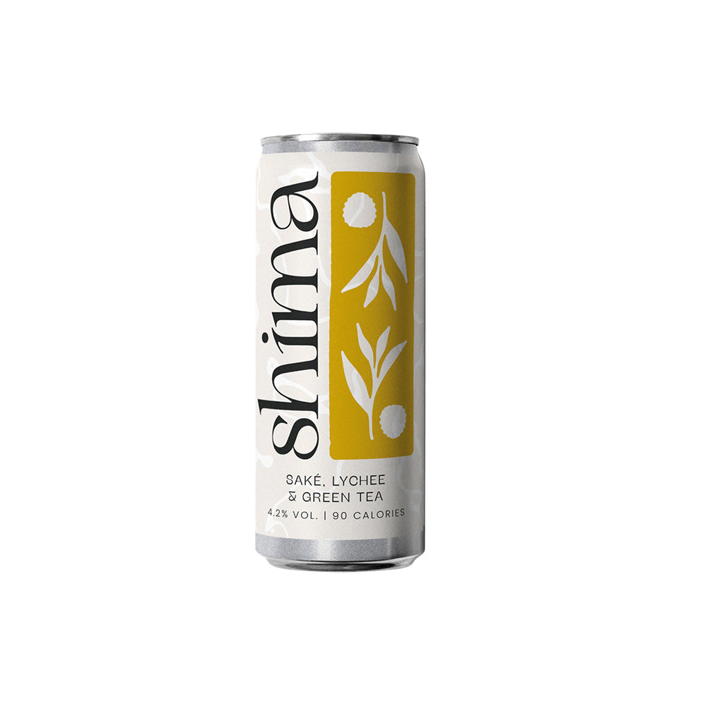 Shima Drinks_Lychee & Green Tea Sake Spritz Slim Can 250ml-pack of 2