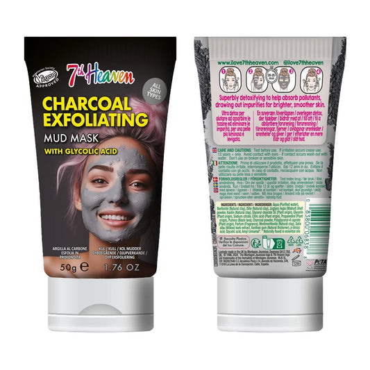 7th Heaven_7H Heaven Charcoal Mud w/ Glycolic Acid 50ml Tube