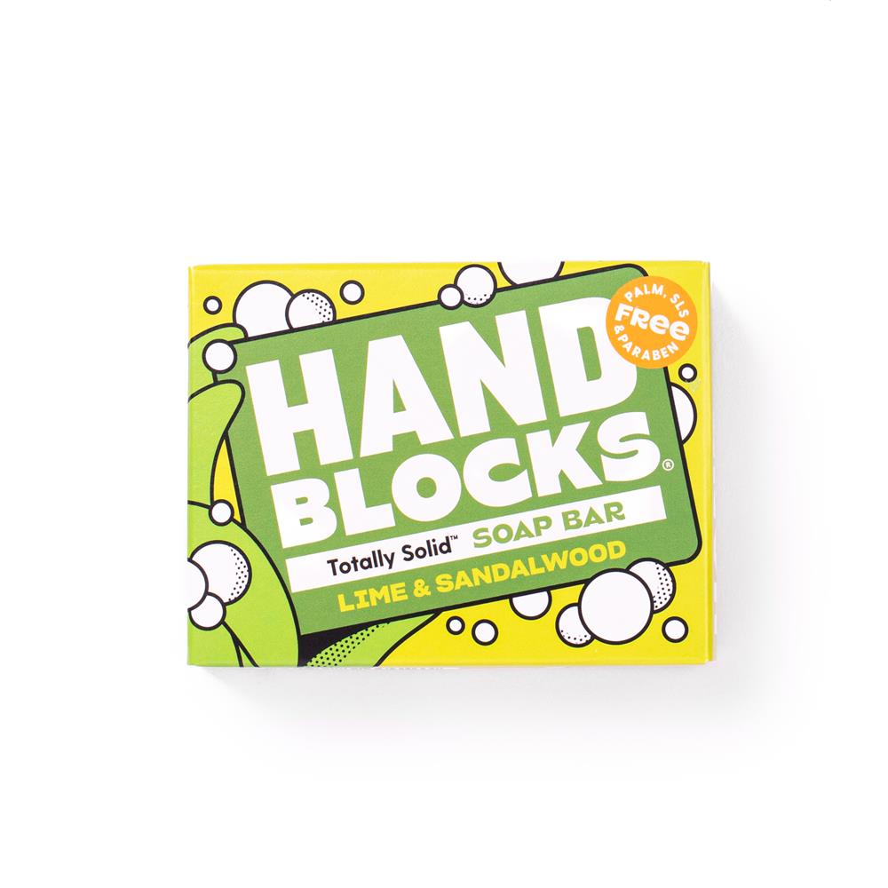 Shower Blocks_Hand Blocks Soap - Lime & Sandalwood 100g
