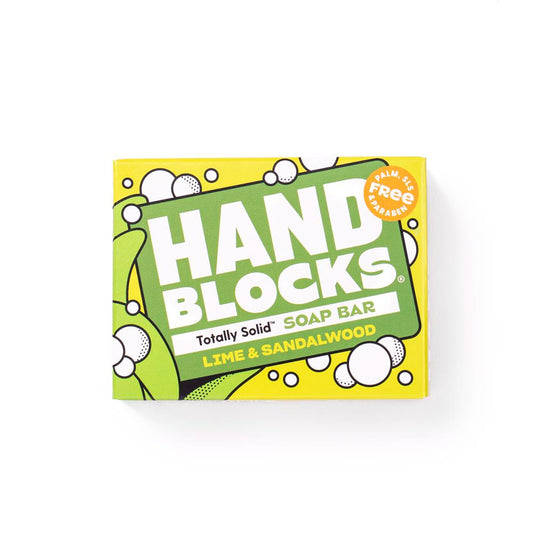 Shower Blocks_Hand Blocks Soap - Lime & Sandalwood 100g